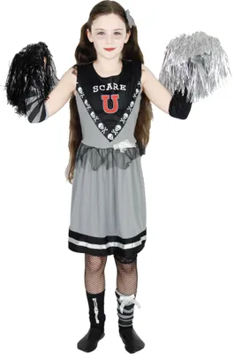 Produktbild von Zombie Cheerleader Kostüm  Mädchen Zombiekostüm, Größe:146/152