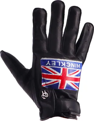 Image de Gants en cuir Helstons Logo Hinckley Noir L Noir L