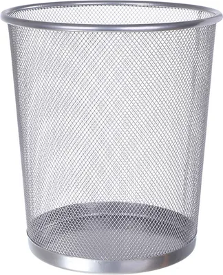 Produktbild von Sinoba Papierkorb Mülleimer Abfalleimer Papiereimer Draht Höhe 34cm 18L Silber