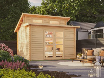Produktbild von Fjordholz Pultdach Gartenhaus Modell Aktiva-28 A