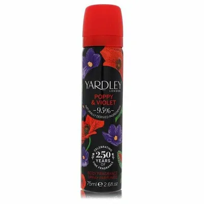 Produktbild von Yardley Poppy & Violet body fragrance spray 75 ml