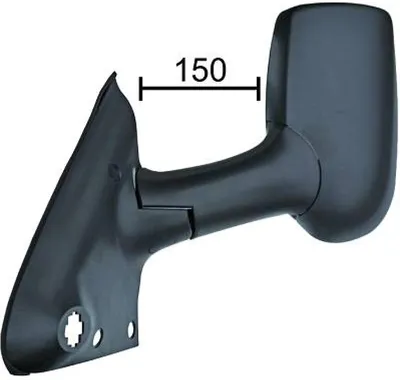 Immagine prodotto di Specchietto Diederichs a sinistra. Ford Transit, 2000-2012             braccio lungo