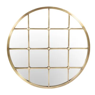 Produktbild von Runder Wandspiegel „ASPEN“ – 79 cm Durchmesser – in Gold oder Silber