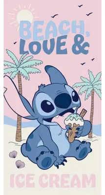 Obrázek produktu pro Plážová osuška Lilo & Stitch Beach Ice Cream, 70 x 140 cm