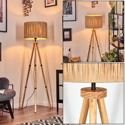 Produktbild von Mila Stehlampe aus Holz/Bast in Natur