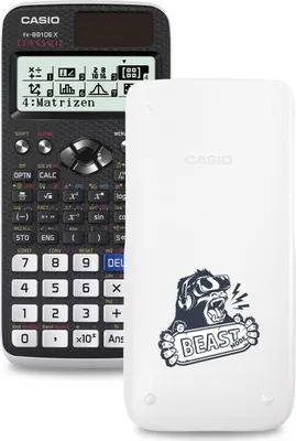 Produktbild von Casio FX-991DE X ClassWiz Schulrechner mit Beast-Bedruckung (Motiv 08)