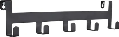 Image de Portemanteau LOFT42 Colina – 5 crochets – métal – noir – 44 x 10 x 4 cm