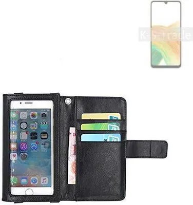 Produktbild von K-S-Trade Handy Hülle Schutz Hülle Kompatibel mit Samsung Galaxy A33 5G Case mit Displayschutz / Schutzfolie Flip Cover Wallet case Etui Hülle
