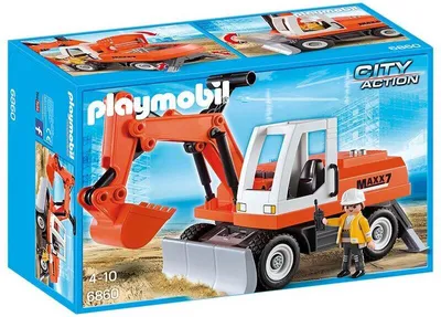 Produktbild von PLAYMOBIL 6860 Schaufelbagger mit Räumschild, ab 4 Jahre
