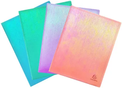 Produktbild von Sichtmappe holografisch Polypropylen A4 20 Hüllen sortiert Exacompta Candy Tidy