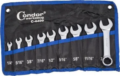 Produktbild von Condor werkzeug Ring-Maulschlüssel-Satz 4409 Chrom-Vanadium-Stahl