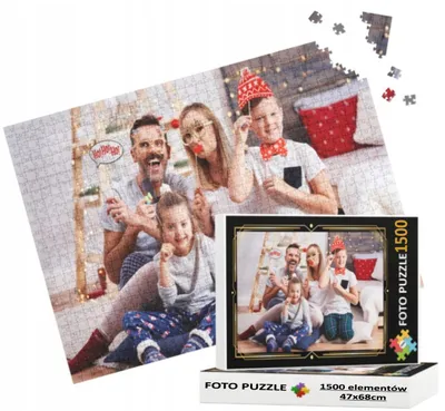 Produktbild von Puzzle 1500 Teile personalisierbar Fotopuzzle mit eigenem Bild, 47x68 cm, glänzend