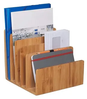 Produktbild von Famanu Briefhalter - Organizer mit 5 Fächern - Holz