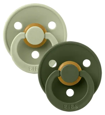 Productafbeelding van Bibs Fopspeen maat 2 - sage/huntergreen 2pack (2 stuks)