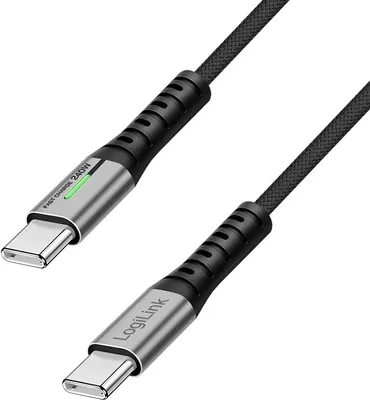 Immagine prodotto di LogiLink CU0441 Cavo USB 3.2 LogiLink con LED, connettori USB-C - USB-C, 0,5 m