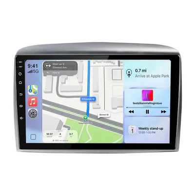 Image de Autoradio Android 15 Hexinex 9'', compatible Carplay et Android Auto, pour Lancia Ypsilon (2006-2011), avec Wi-Fi, Bluetooth, commandes au volant (SWC), radio FM/RDS, processeur DSP, radio DAB+, et ports USB. Mémoire : 2 Go + 64 Go