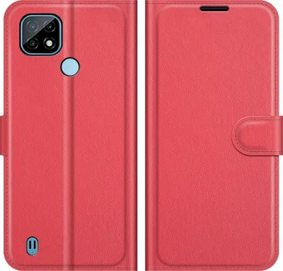 Produktbild von Mobigear Classic  Realme C21 Hülle Klapphülle Geldbörse - Rot