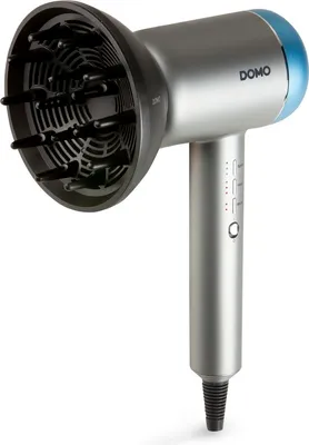 Obrázek produktu pro Domo DO2135HD, 72000 ot/min, Černá, Stříbrná, Jednobarevný, Knoflíky, 1800 W, 284 mm