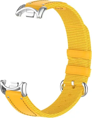 Produktbild von INF Gelbes Nylon-Canvas Armband für Xiaomi 10/9/8 – 1 Stück
