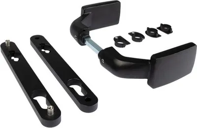 Image de Locinox 3006FIX poignée aluminium fixe et mobile noire