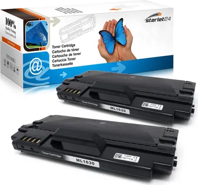 Produktbild von 2x Toner kompatibel für Samsung ML1630 / ML-1630W, ML-1631 K, ML-1631 KG, SCX-4500, SCX-4500 W, 6.000 A4-Seiten gesamt bei 5% Deckung