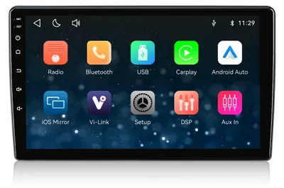Image de Autoradio Linux 9 pouces pour Peugeot 407 (2004-2008), compatible CarPlay et Android Auto sans fil, et compatible DAB+