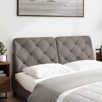 Produktbild von vidaXL Kopfteil-Kissen Taupe 120 cm Stoff