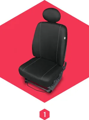 Immagine prodotto di Coprisedile auto copertura protettiva universale per KIA K2900 (03-09) cuscino nero BUS