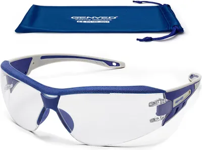 Imagen del producto de Gafas de seguridad ligeras, de 24 gramos, con lentes anti-vaho y resistentes a los arañazos, para protección laboral