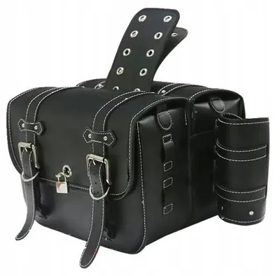 Produktbild von TopX Leder Motorrad-Satteltaschen Set für Honda Shadow