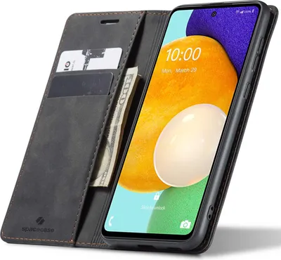 Immagine prodotto di SPACECASE Custodia a portafoglio con patta per Galaxy M55 5G Nero