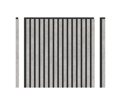 Produktbild von DECOHAUS – Akustikpaneel Matt Hell-Silber, 3-seitig, 4 Stück à 600×600×21,5 mm