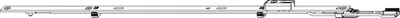 Produktbild von MACO MM Stulpverlängerung Stulpflügelgetriebe Beschlagsnut L=470 mm silber