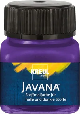 Produktbild von KREUL Javana Stoffmalfarbe für helle und dunkle Stoffe Violett 20 ml