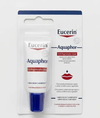 Produktbild von Eucerin Aquaphor Sos Lippenregenerator Lippenpflege 10ml trockene rissige Lippen