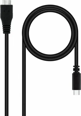Obrázek produktu pro Kabel Nanocable USB 3.0 10.01.1201-BK/ USB Type-C Male - MicroUSB Male/ 1m/ černý
