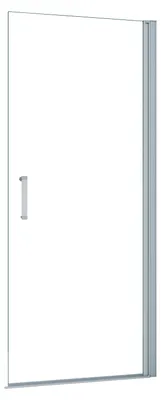 Produktbild von Duschspa Walk-In Duschwand 72.8 x 185cm EP-Weiß Duschtrennwand 5mm ESG Nanoglas Drehtür Duschabtrennung