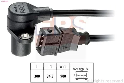 Produktbild von EPS 1.953.237 Kurbelwellensensor Impulsgeber für OPEL Astra G CC (T98)