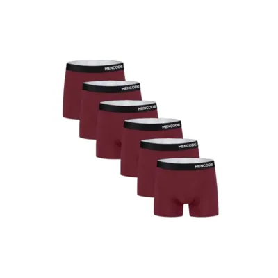 Obrázek produktu pro balení 6 pánských boxerek z modalu x micro, elastické pánské kalhoty - MENCODE Red M