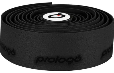 Zdjęcie produktu dla Taśma na kierownicę Prologo PLAINTOUCH + czarna ze stoperem, korek/żel