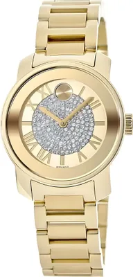 Produktbild von Movado Bold Damenuhr gold Edelstahl elegante Designer Uhr