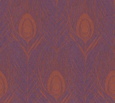 Zdjęcie produktu dla Architects Paper Tapete mit Federn Absolutely Chic Vliestapete rot violett gold 10,05 m x 0,53 m