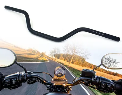 Obrázek produktu pro Univerzální motocyklový řídítka 7/8 palce, černá