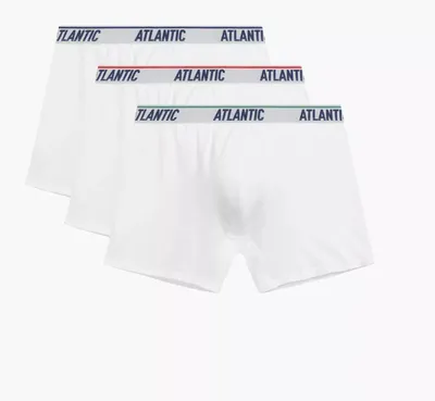 Produktbild von Atlantic Boxershorts enge Passform aus 100% Baumwolle weiß S