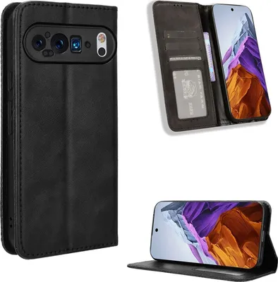 Produktbild von Mobigear Sensation  Google Pixel 9 Hülle Klapphülle Geldbörse - Schwarz