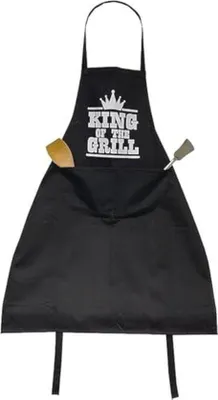 Produktbild von BBQ-Schürze Schwarz mit Taschen - Einheitsgröße