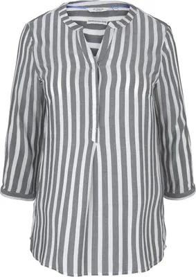 Produktbild von Plus - Gestreifte Henleybluse mit LENZING(TM) ECOVERO(TM)