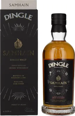 Image de Dingle SAMHAIN Single Malt Irish Whiskey Triple Distilled 50,5% Vol. 0,7l en boîte cadeau