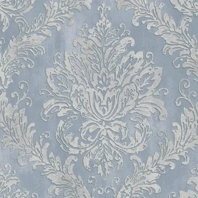 Produktbild von Profhome 790491-GU Barock Tapete metallische Akzente blau silber 5,33 m2