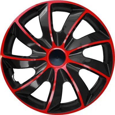 Produktbild von J&J Automotive | Poklice Quad 15" Červená a Černá 4ks